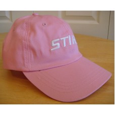 Stihl Mujer&apos;s Pink Fabric Hat / Cap with Embroidered White Logo and Metal Clasp  eb-72994498